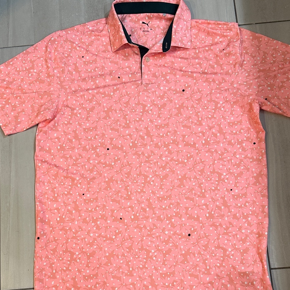 Puma Men's Coral Polo Shirt